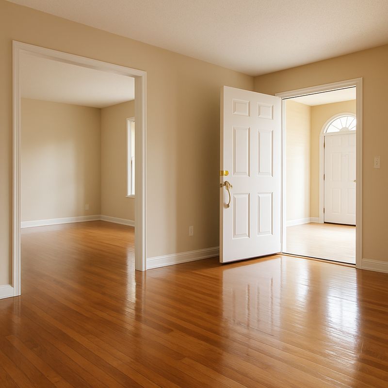 A freshly cleaned empty home ready for move-in